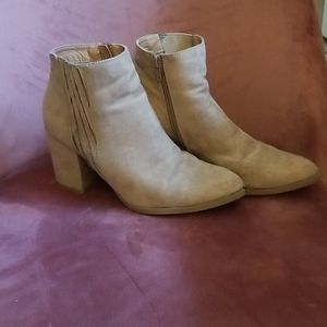Beige booties